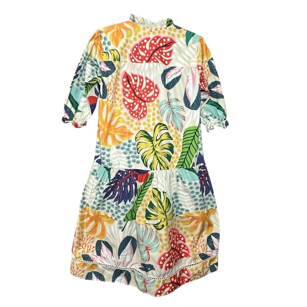 Maude Vivante Vanilla Forest Sasha Midi Dress Tropical Print Dress Size XS - Picture 8 of 13